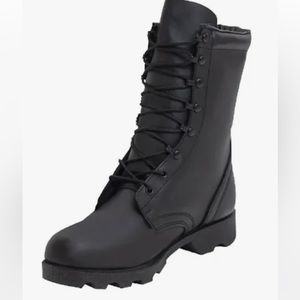 Black Leather Men's Boots